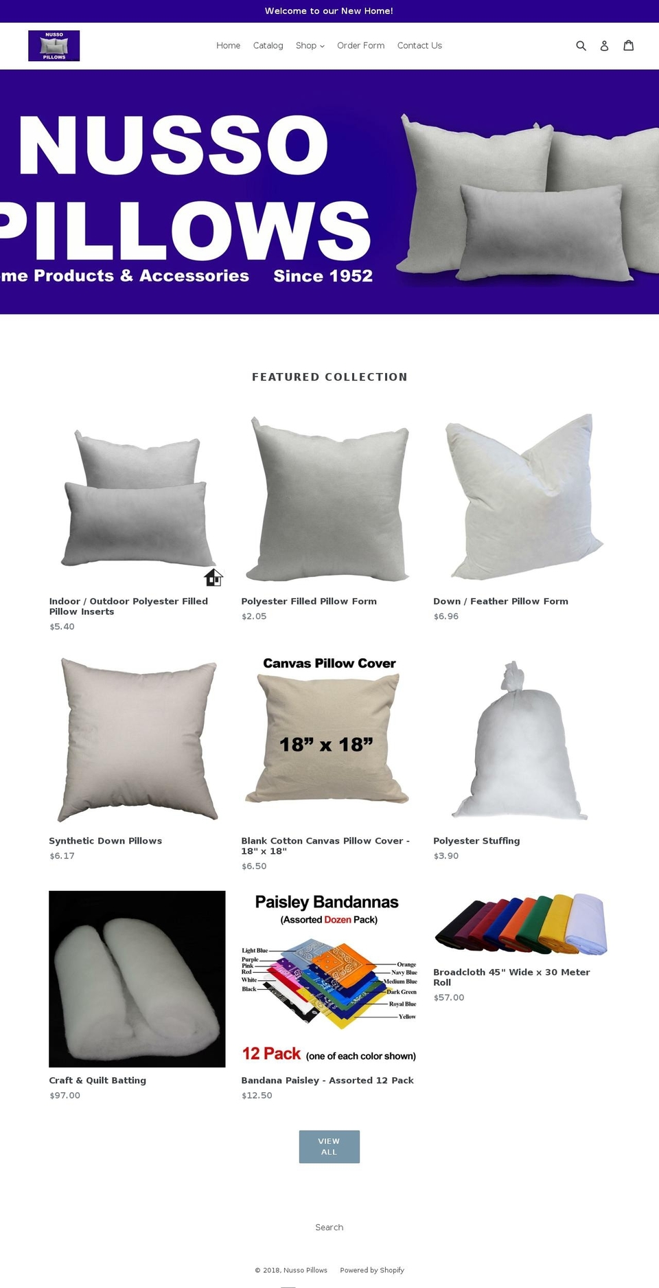 pillowsdecor.com — Shopify storefront screenshot