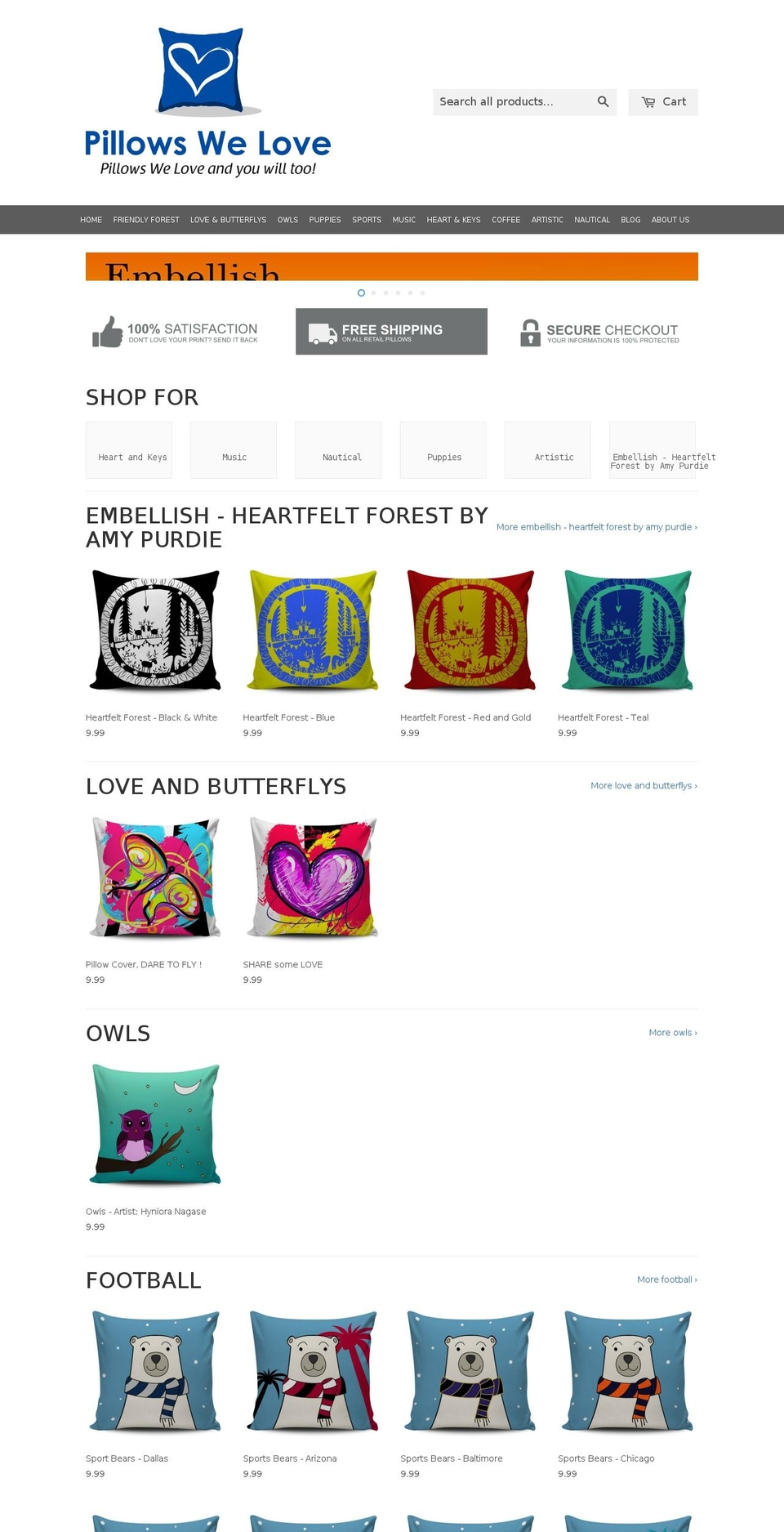 pillowprofit Shopify theme site example pillowswelove.com