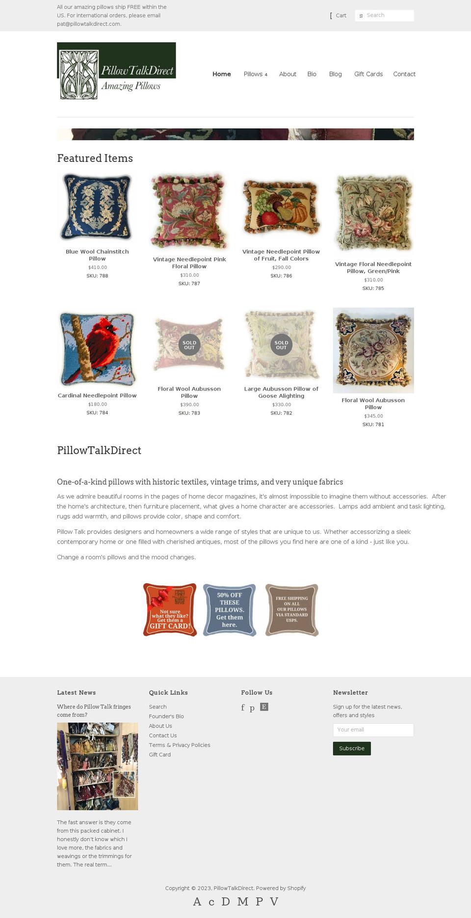 pillowtalkdirect.myshopify.com shopify website screenshot