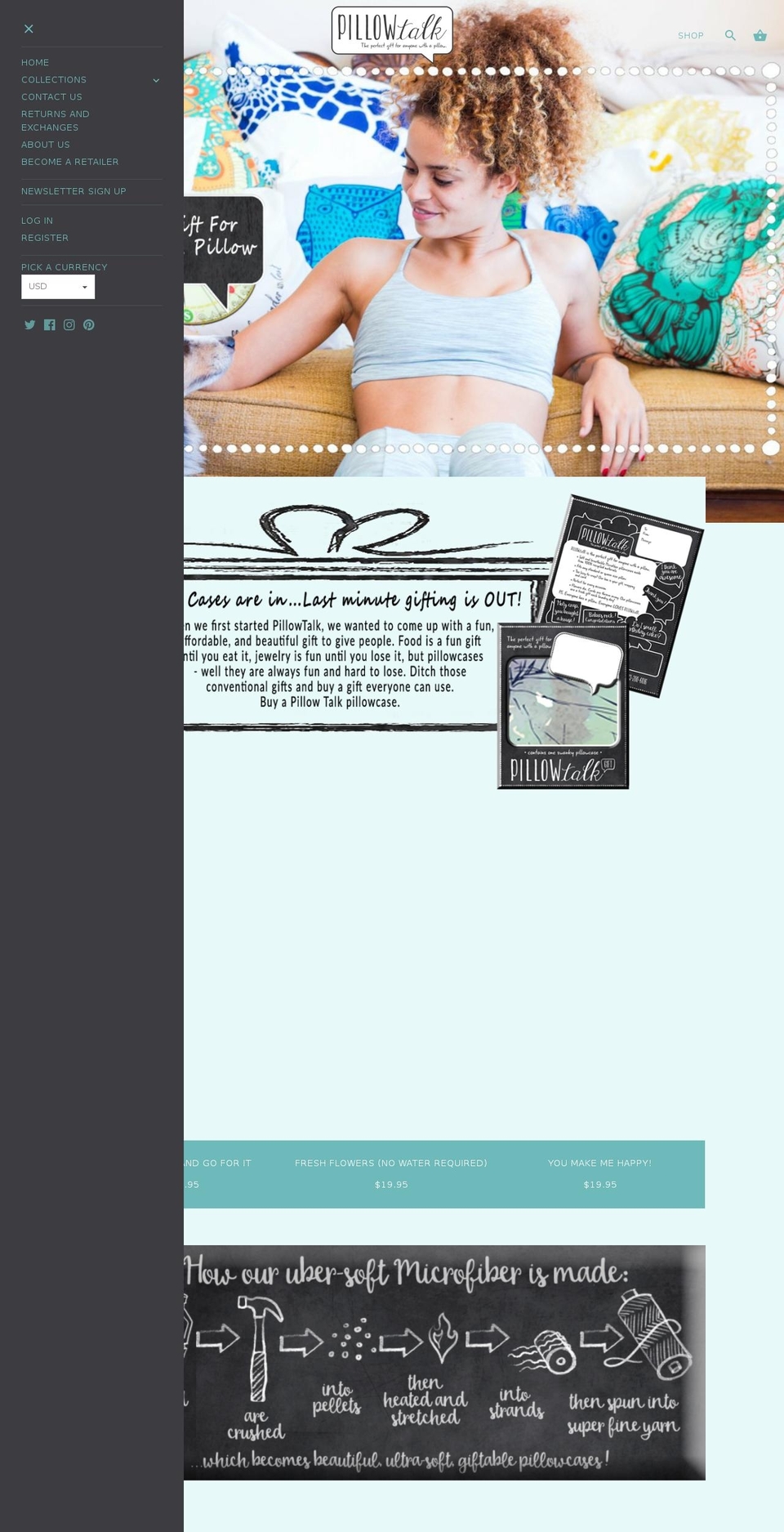 pillowtalkgift.com shopify website screenshot