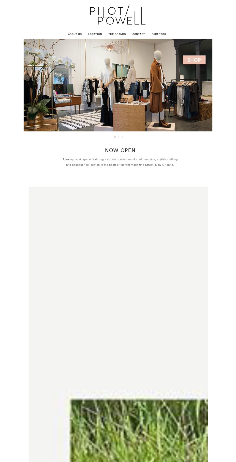 pilotandpowell.com shopify website screenshot