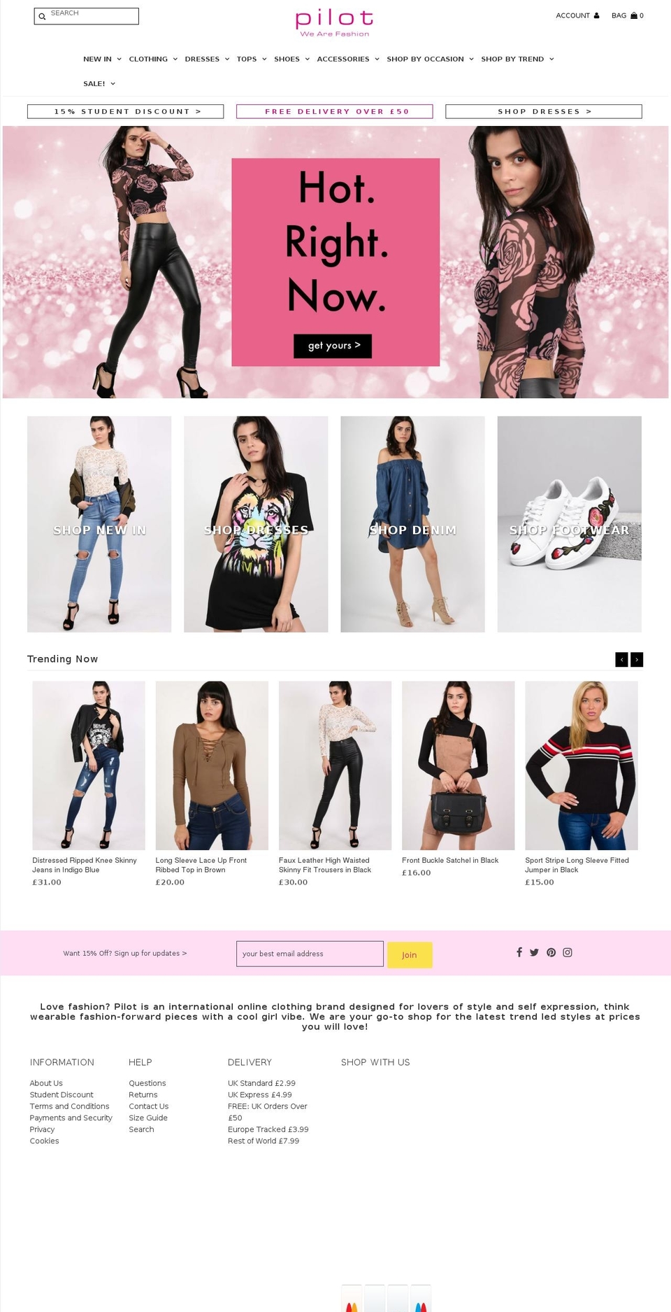 fnpm 1701 Shopify theme site example pilotfashion.info