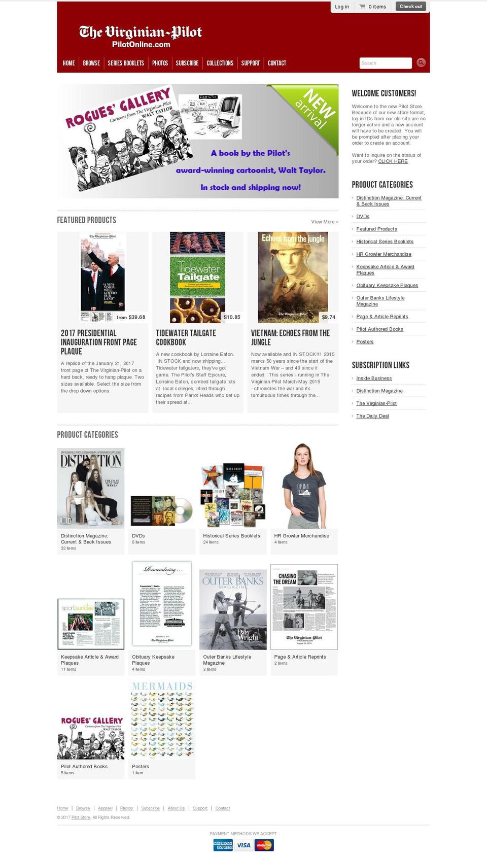 pilotmediakeepsakes.com shopify website screenshot