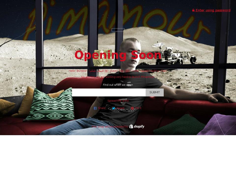 pimamour.com shopify website screenshot