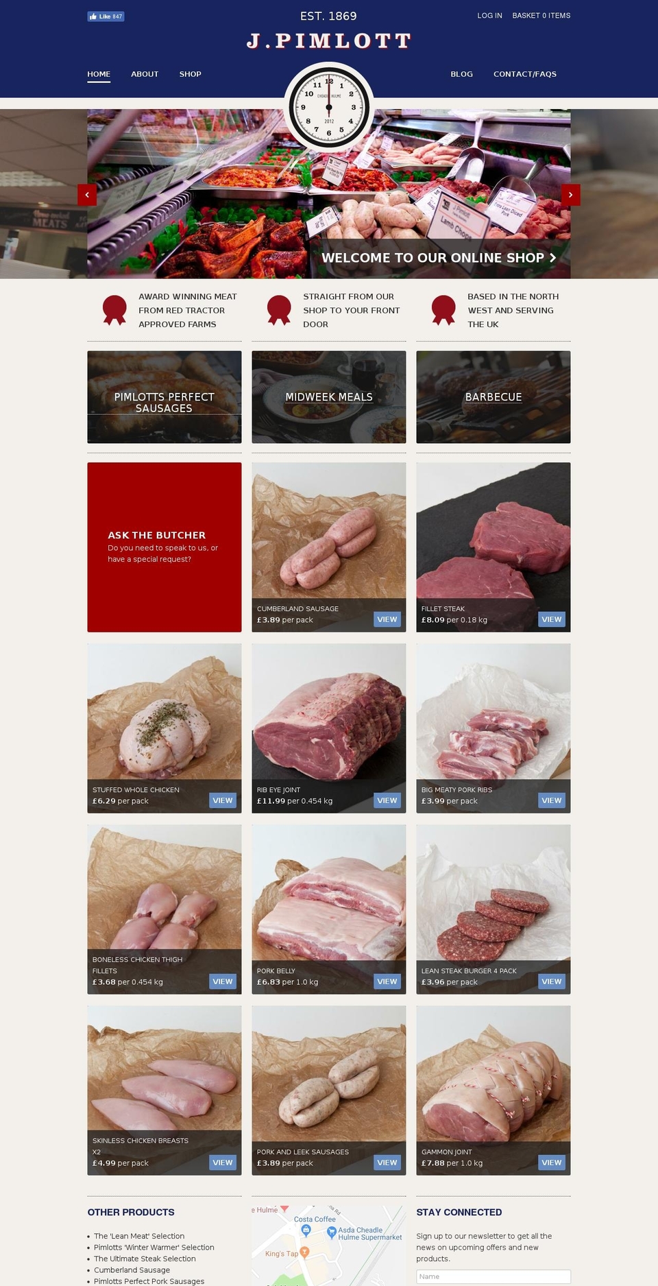 pimlotts.co.uk shopify website screenshot