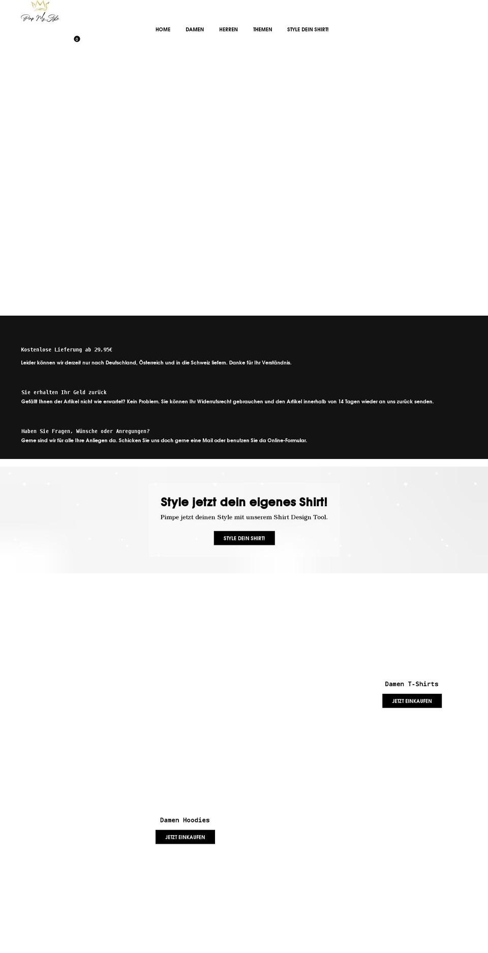 pimp-mystyle.de shopify website screenshot