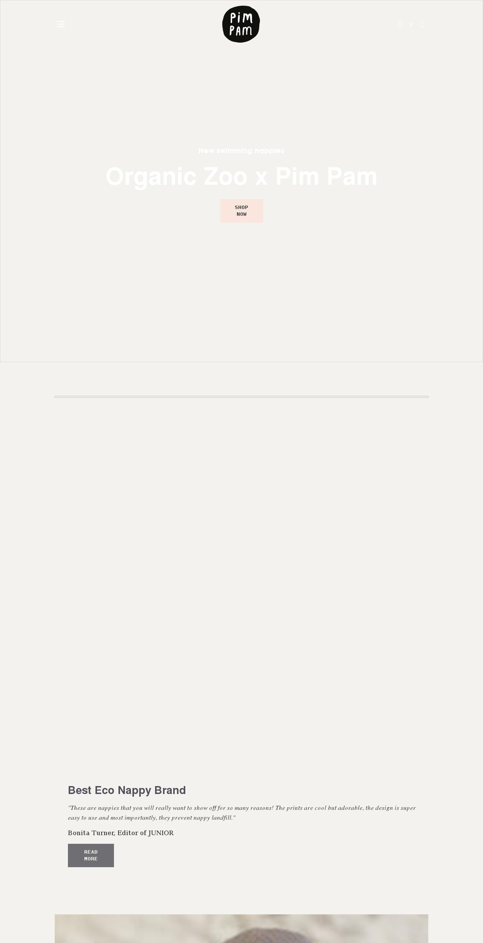pimpamshop.co.uk shopify website screenshot