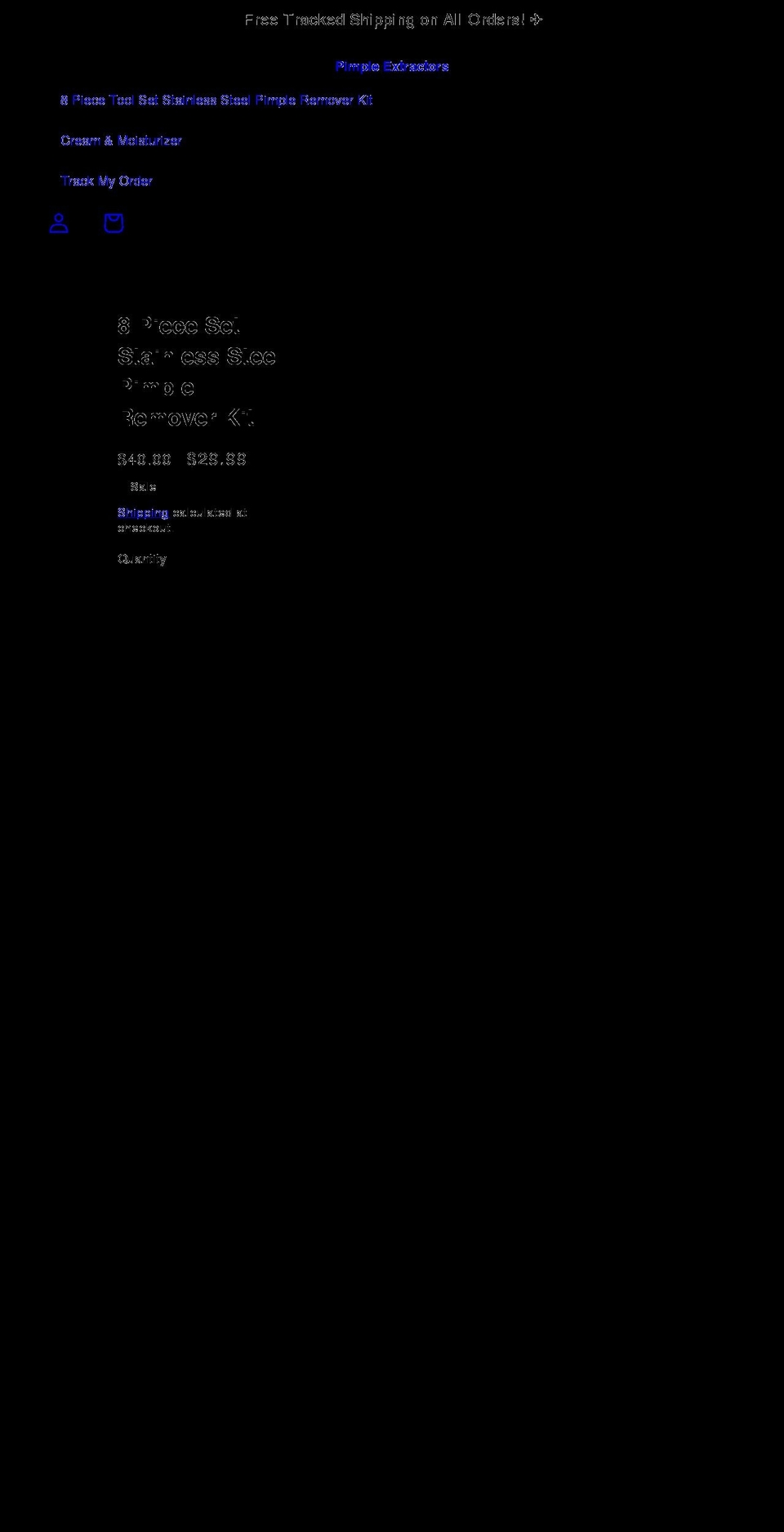 pimpleextractors.com shopify website screenshot