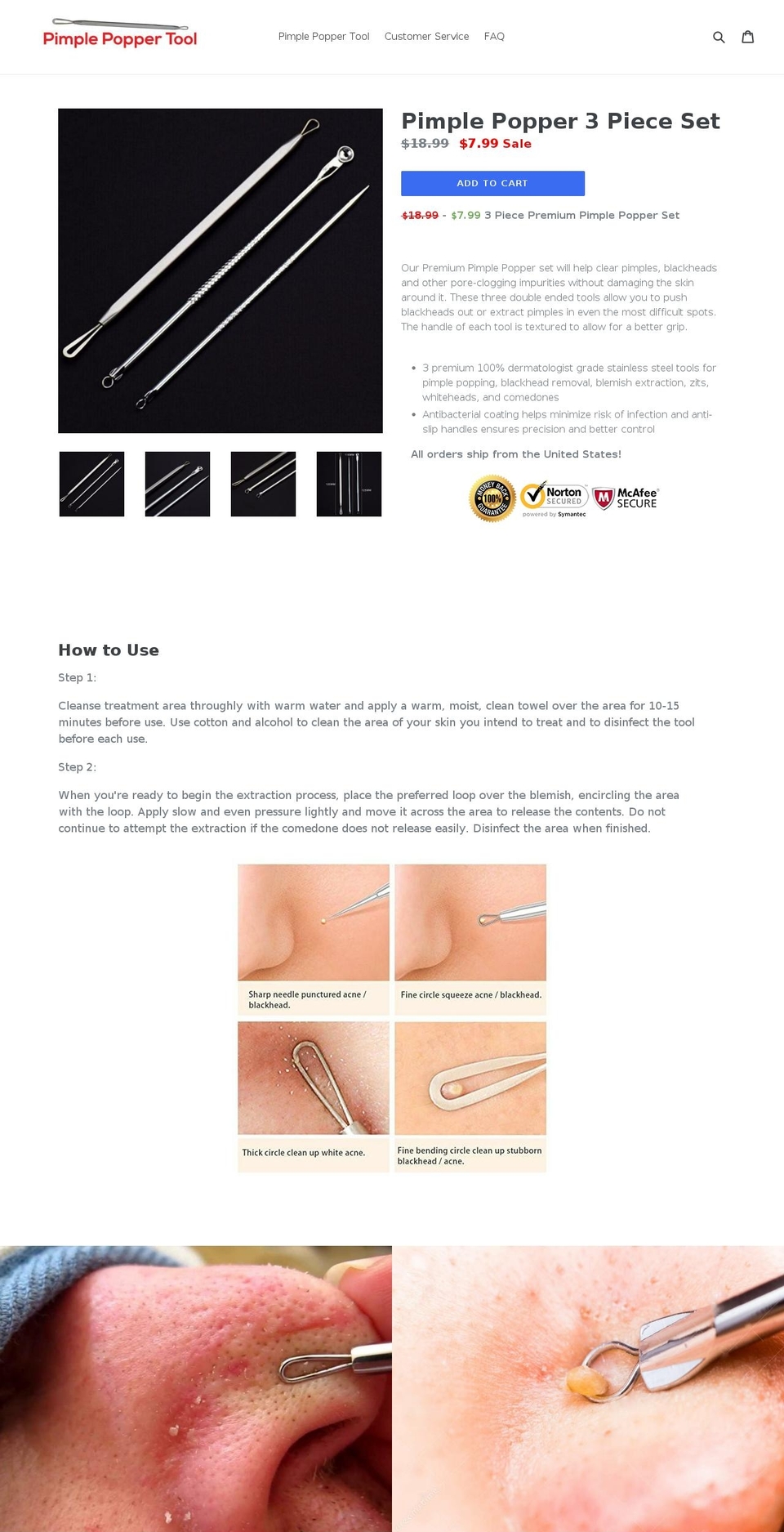 pimplepoppertool.com — Shopify storefront screenshot