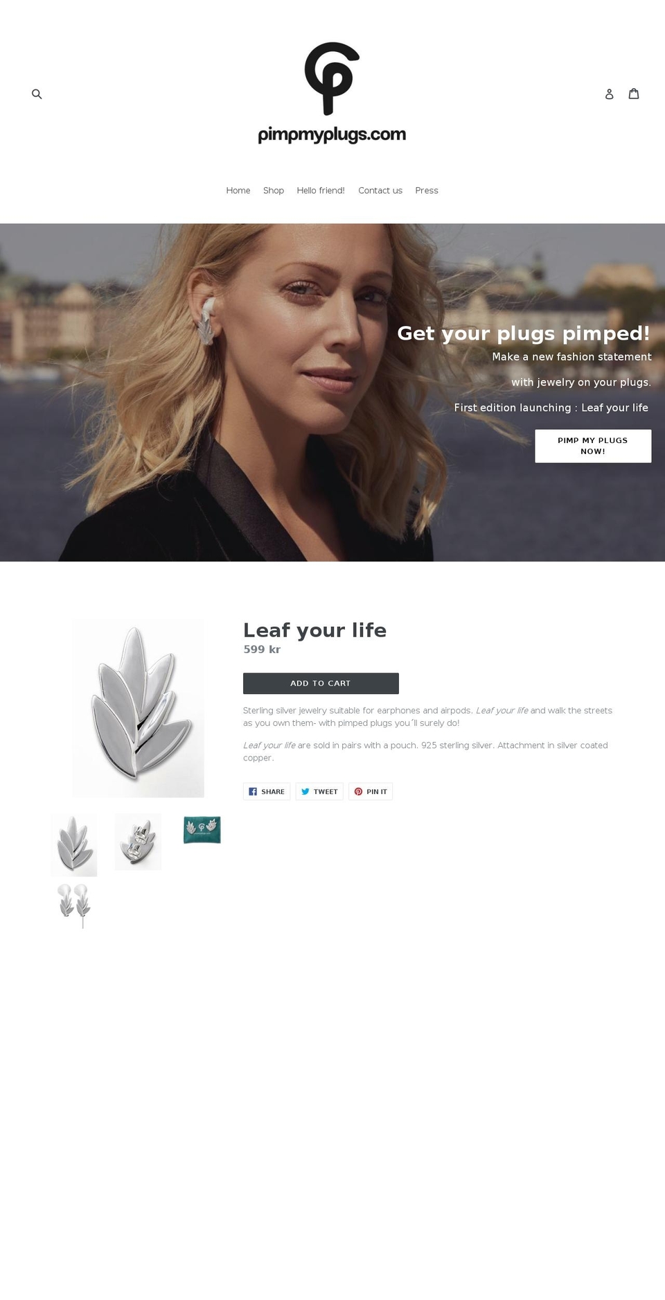 pimpmyplugs.com shopify website screenshot