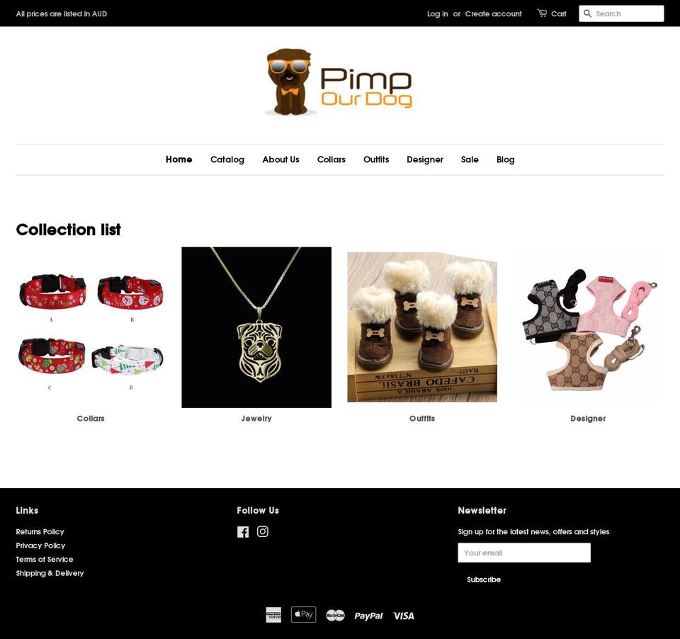 pimpourdog.com — Shopify storefront screenshot