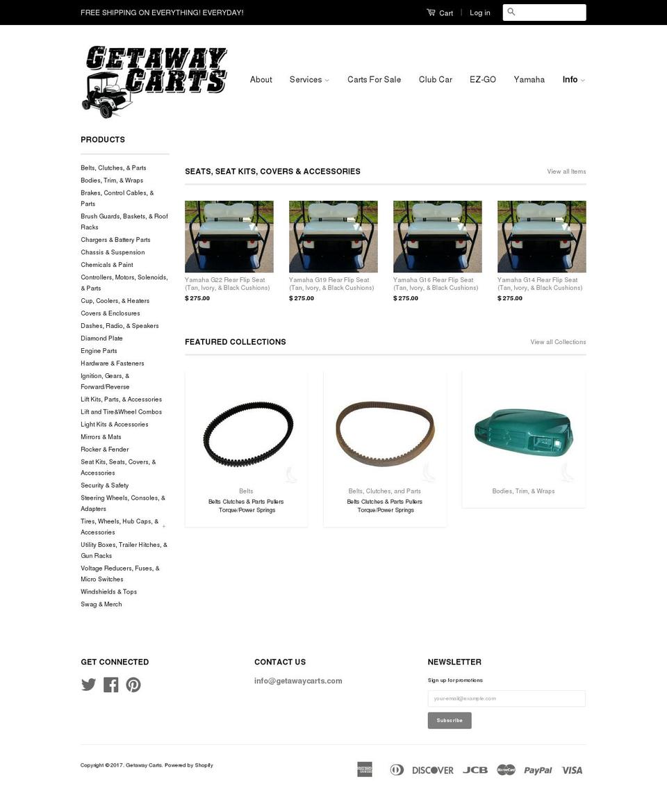 pimpyourgolfcart.com shopify website screenshot