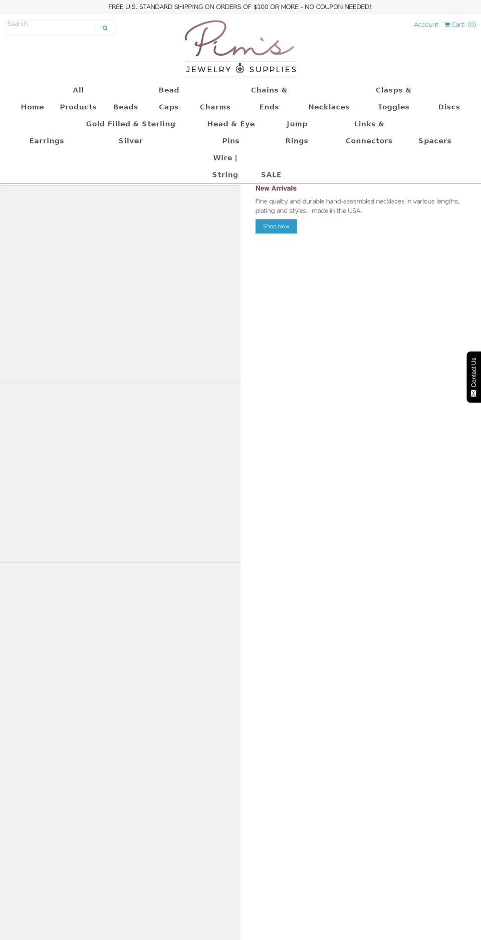 pims-supplies.com shopify website screenshot