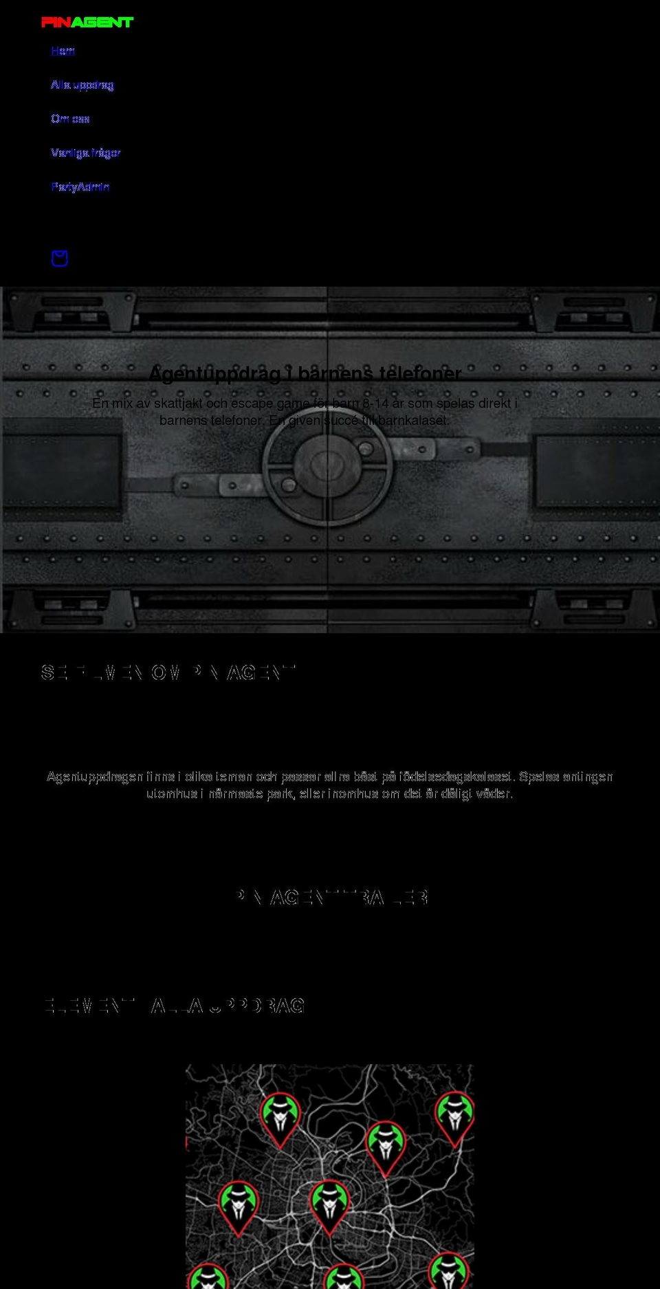 pinagent.se shopify website screenshot