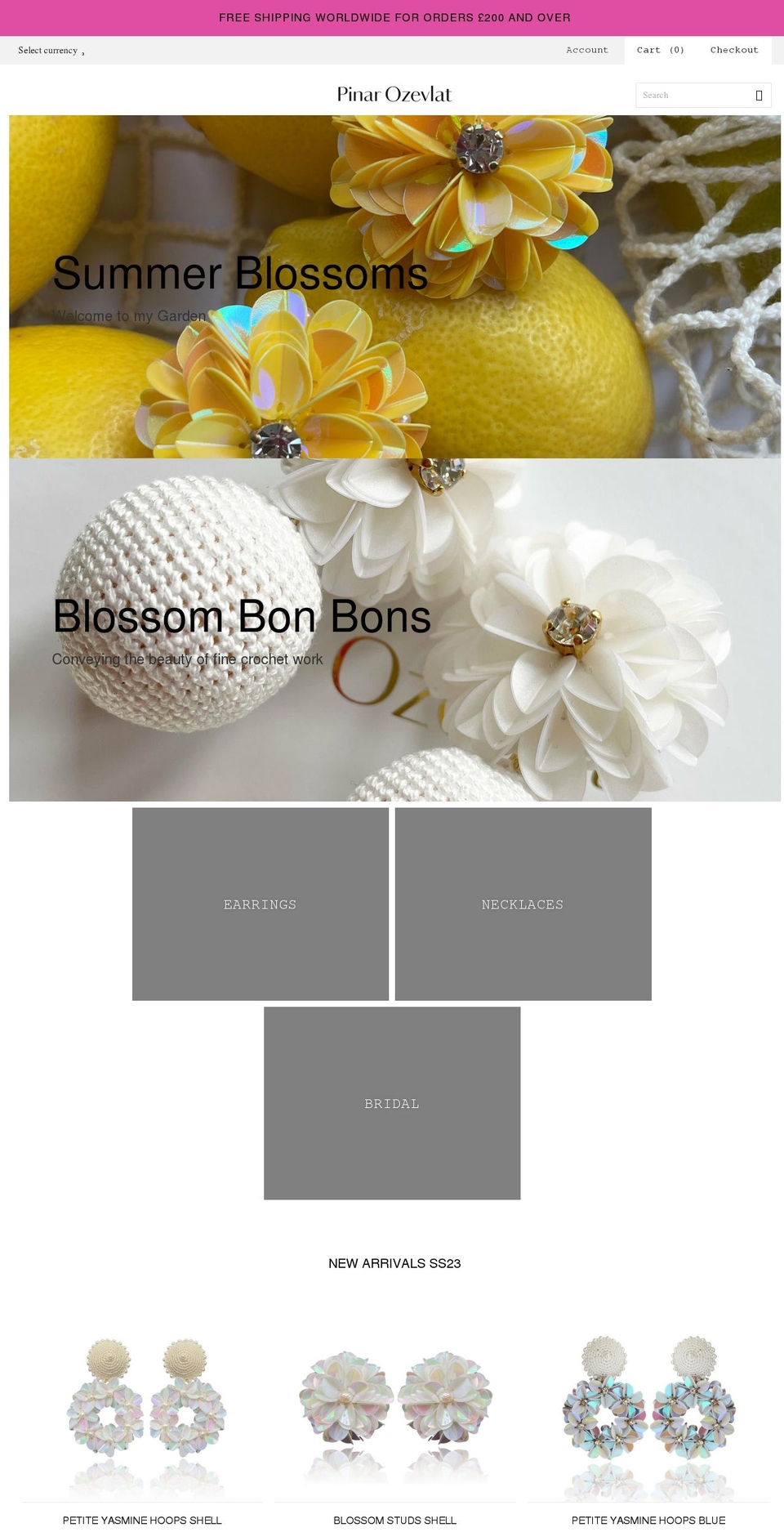 pinarozevlat.com shopify website screenshot