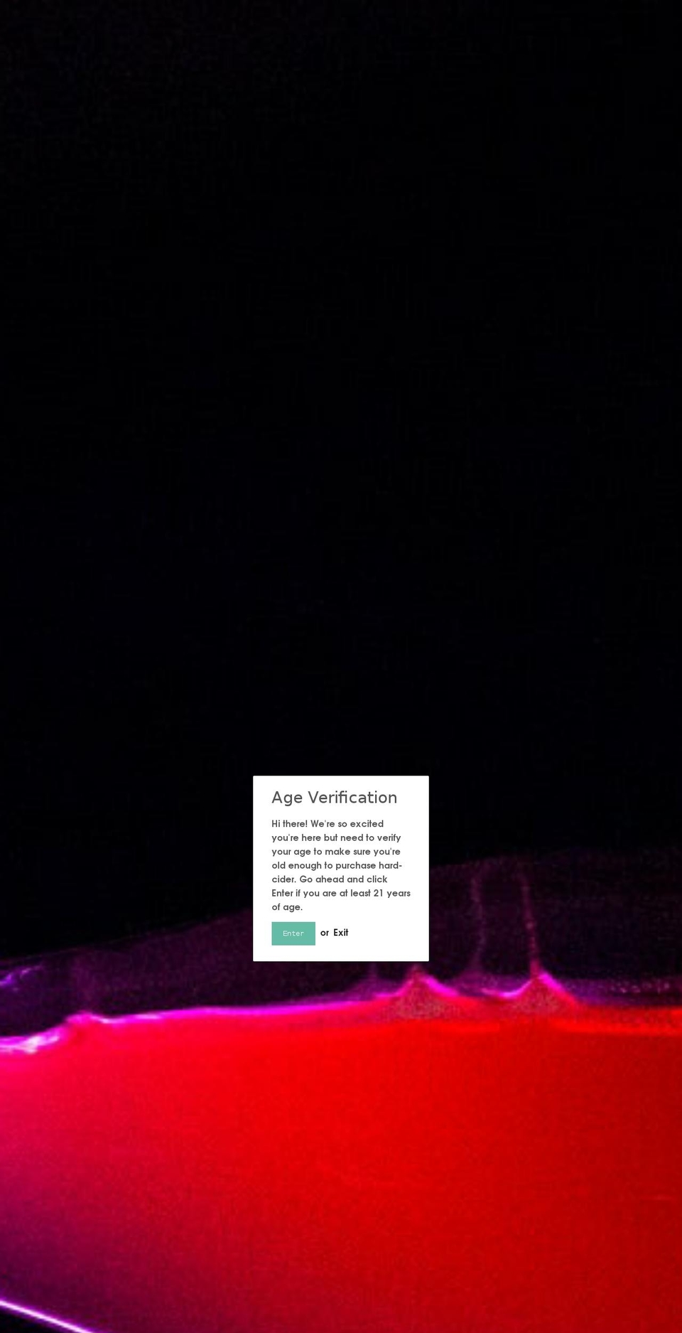 pinballcider.com shopify website screenshot