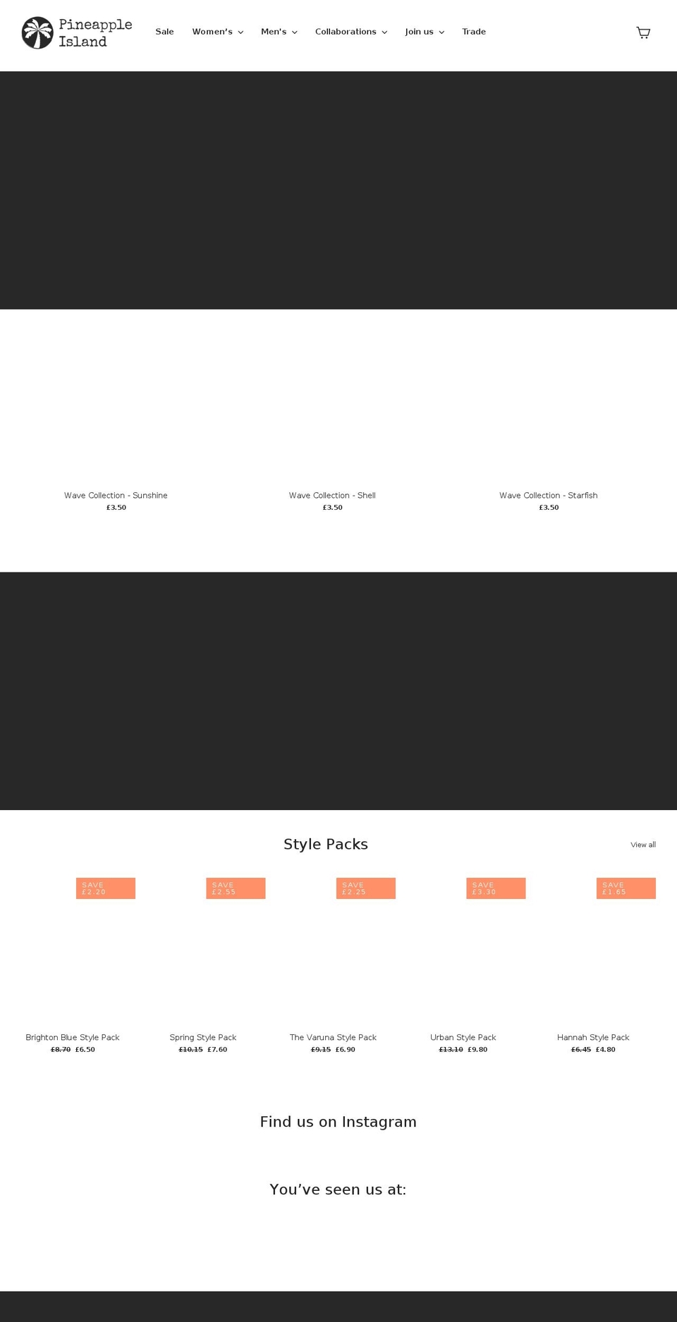 pineapple-island.com shopify website screenshot