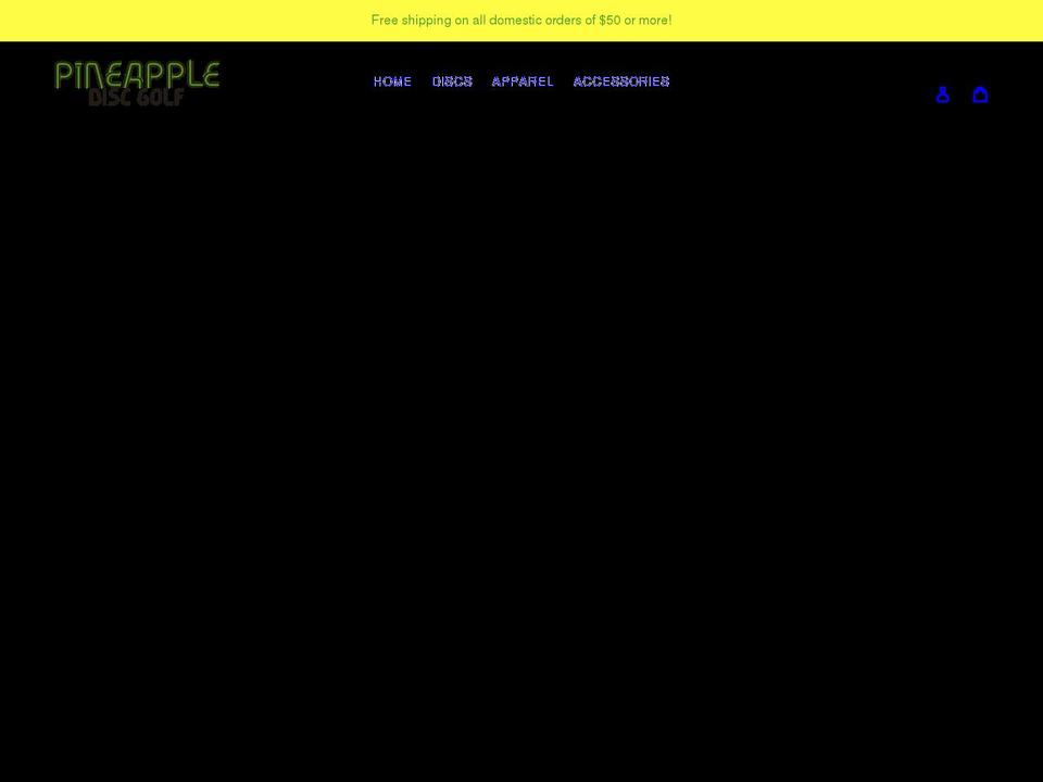 pineapplediscgolf.com shopify website screenshot
