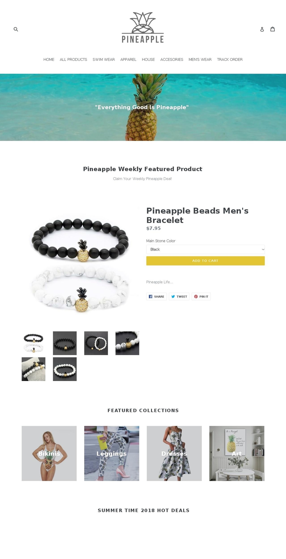 pineapplelife.net shopify website screenshot