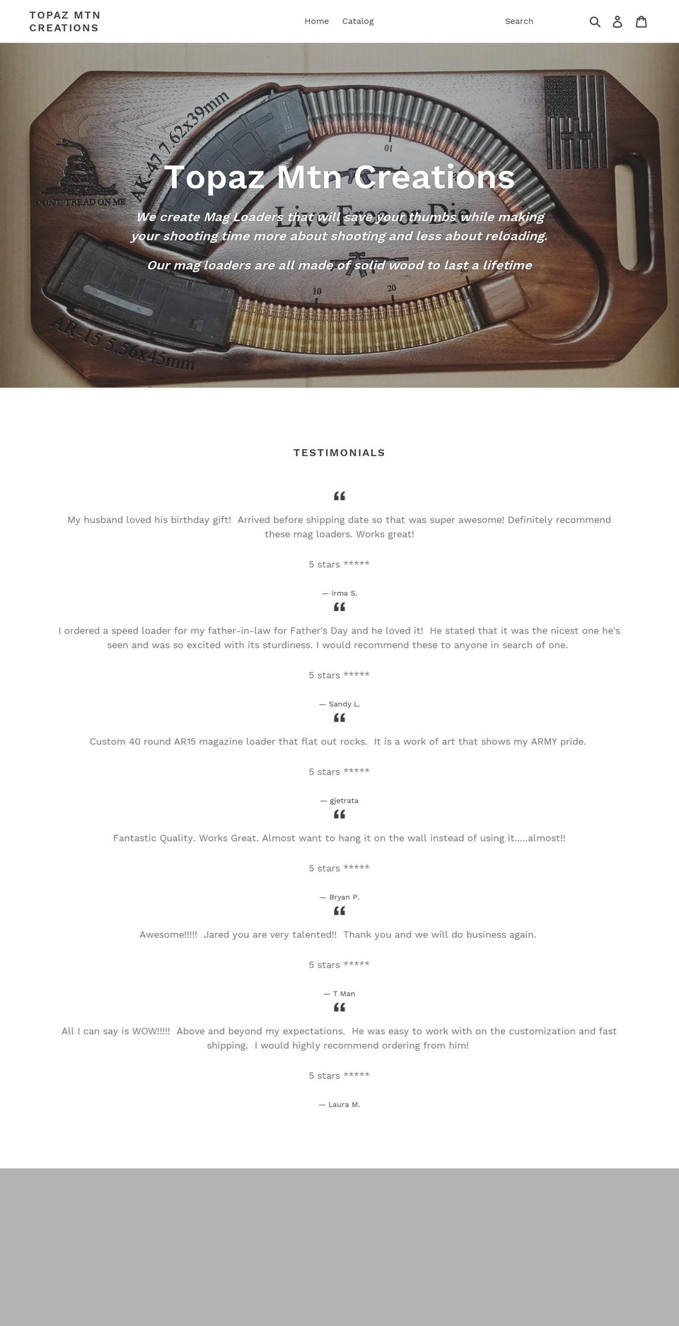 pinebears.com — Shopify storefront screenshot