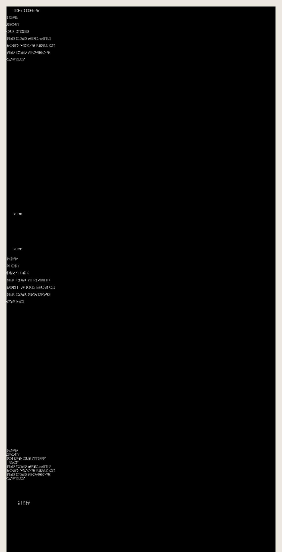 pineconemercantile.com — Shopify storefront screenshot