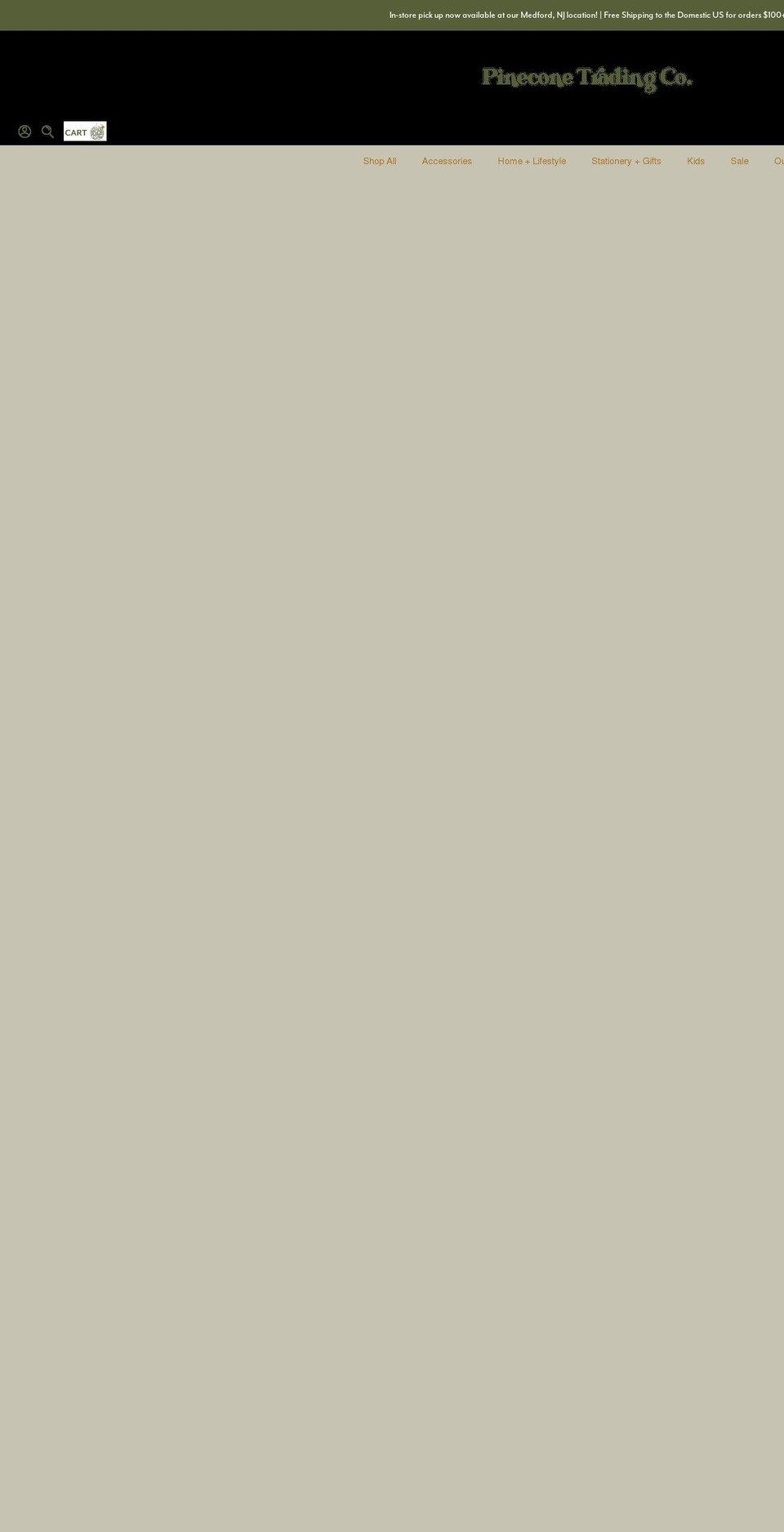 pineconetradingco.com shopify website screenshot