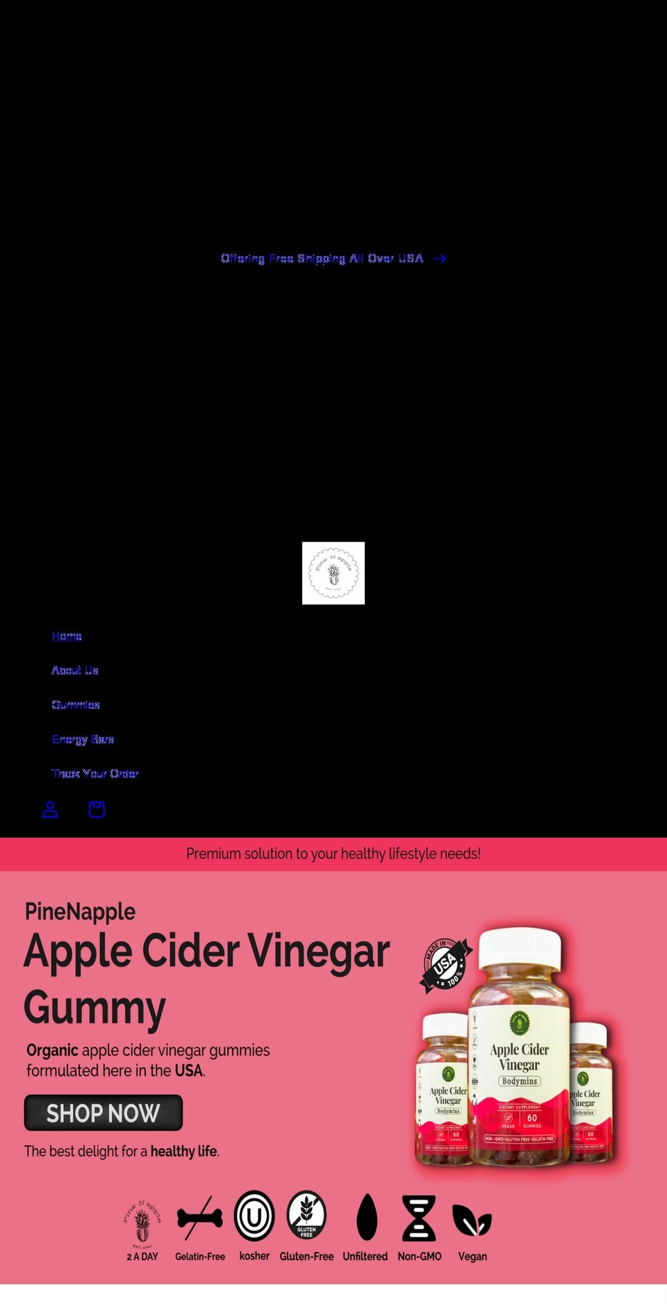 pinenapple.com shopify website screenshot