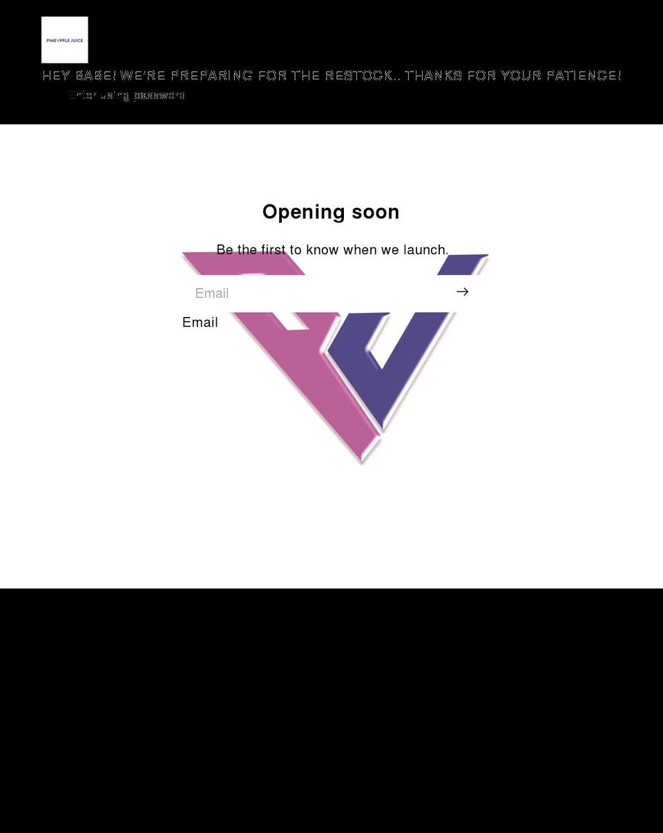 pinevpplejuice.com shopify website screenshot