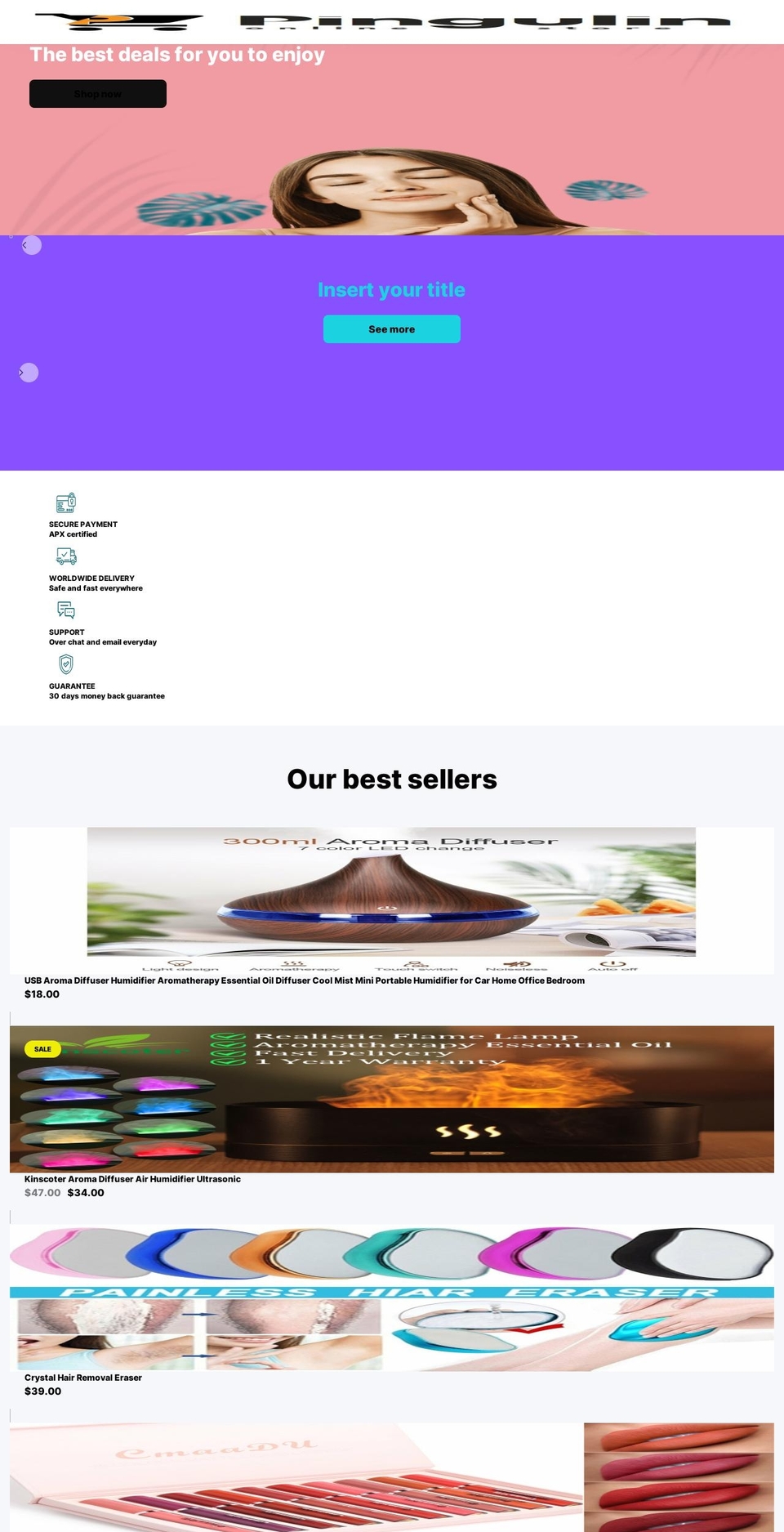 Pro Drop Theme Shopify theme site example pingulin.com