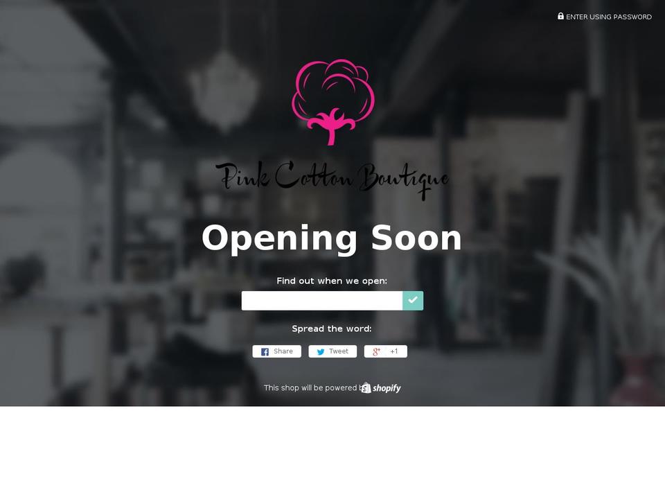 pink-cotton-boutique.com shopify website screenshot