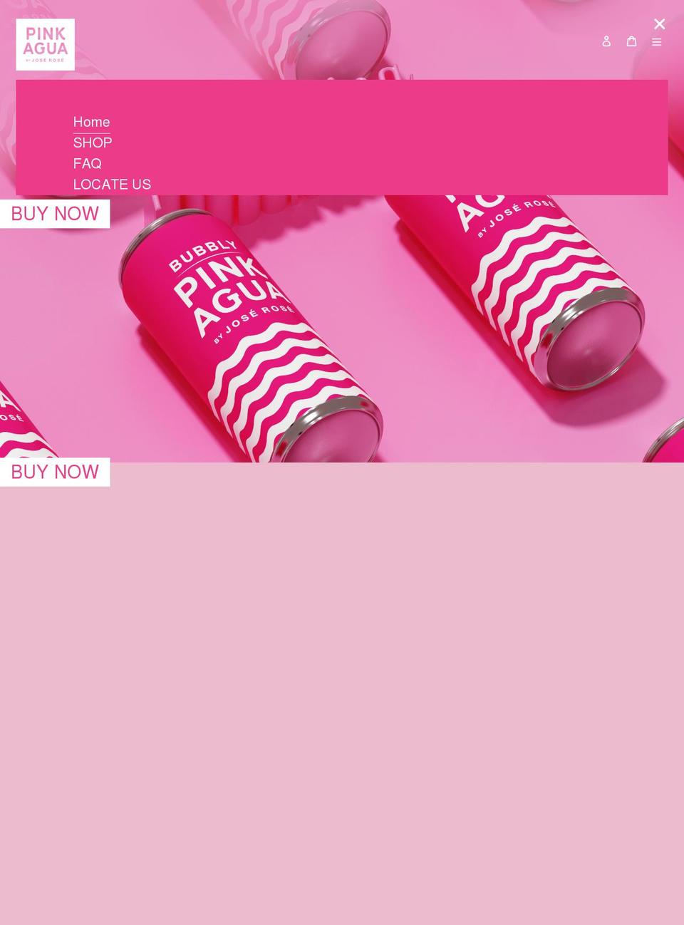 pinkagua.com shopify website screenshot