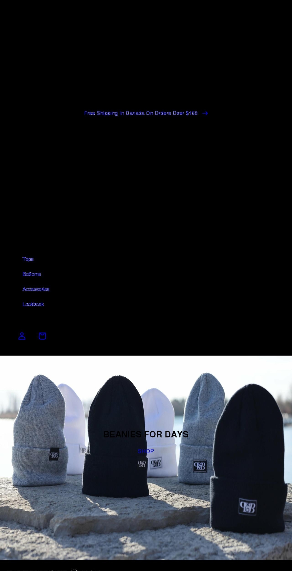 pinkandblueapparel.com shopify website screenshot
