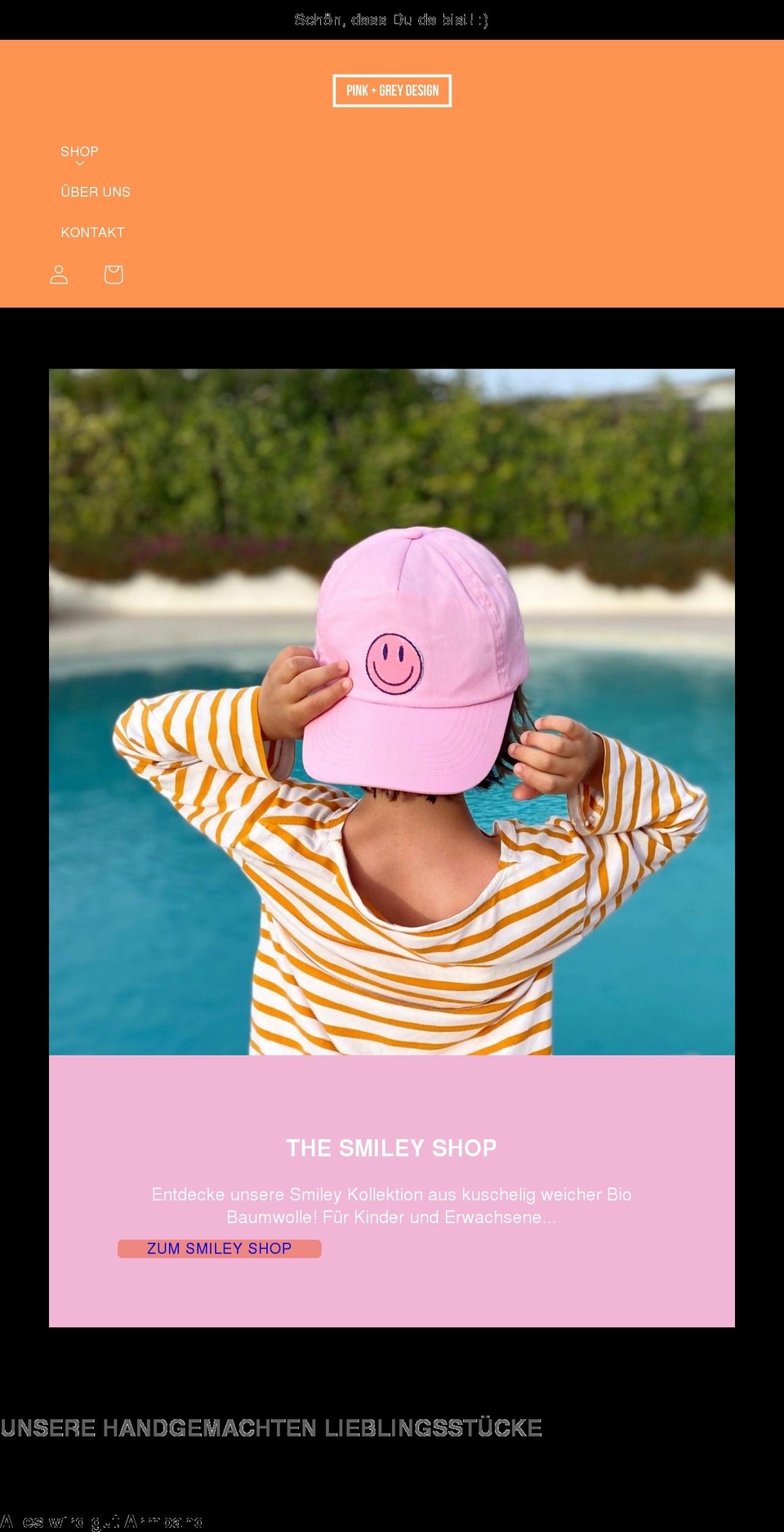 pinkandgreydesign.com shopify website screenshot