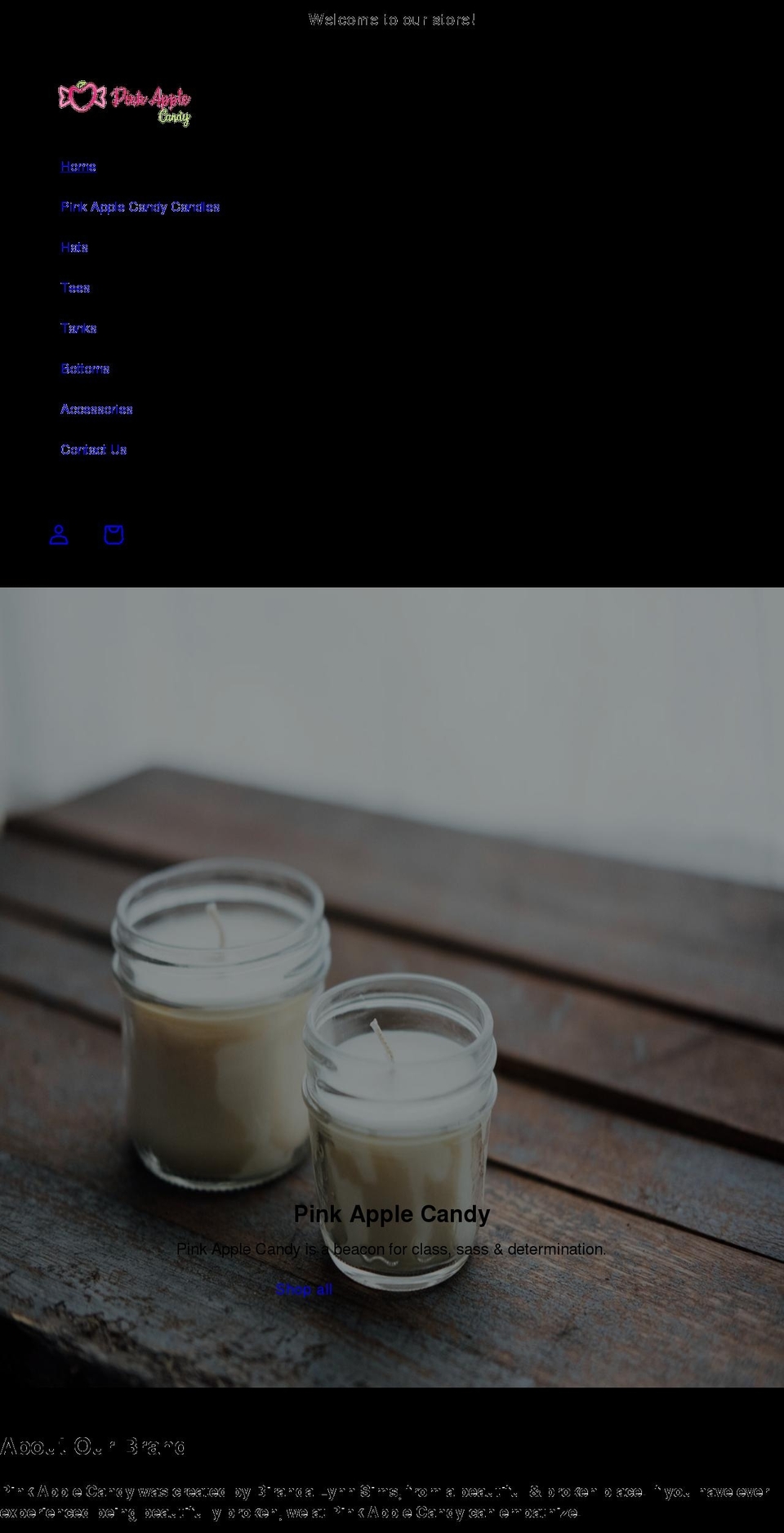 pinkapplecandy.org shopify website screenshot