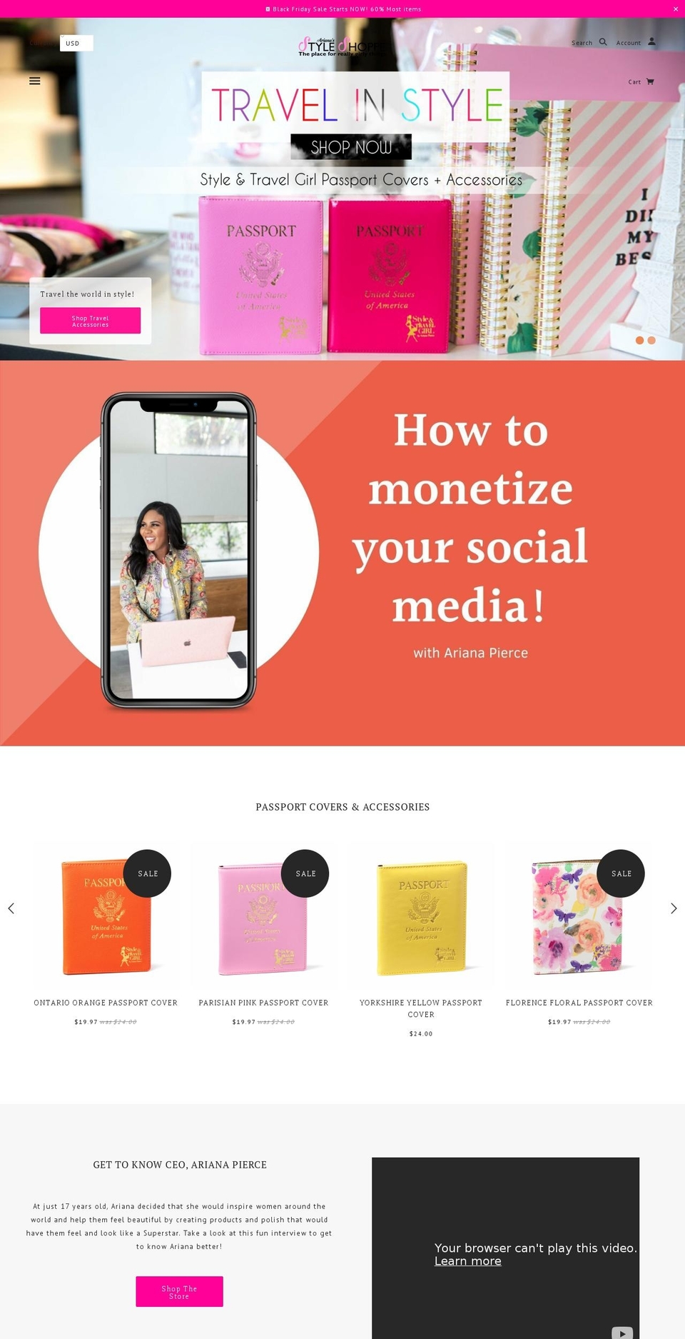 pinkbearco.com — Shopify storefront screenshot