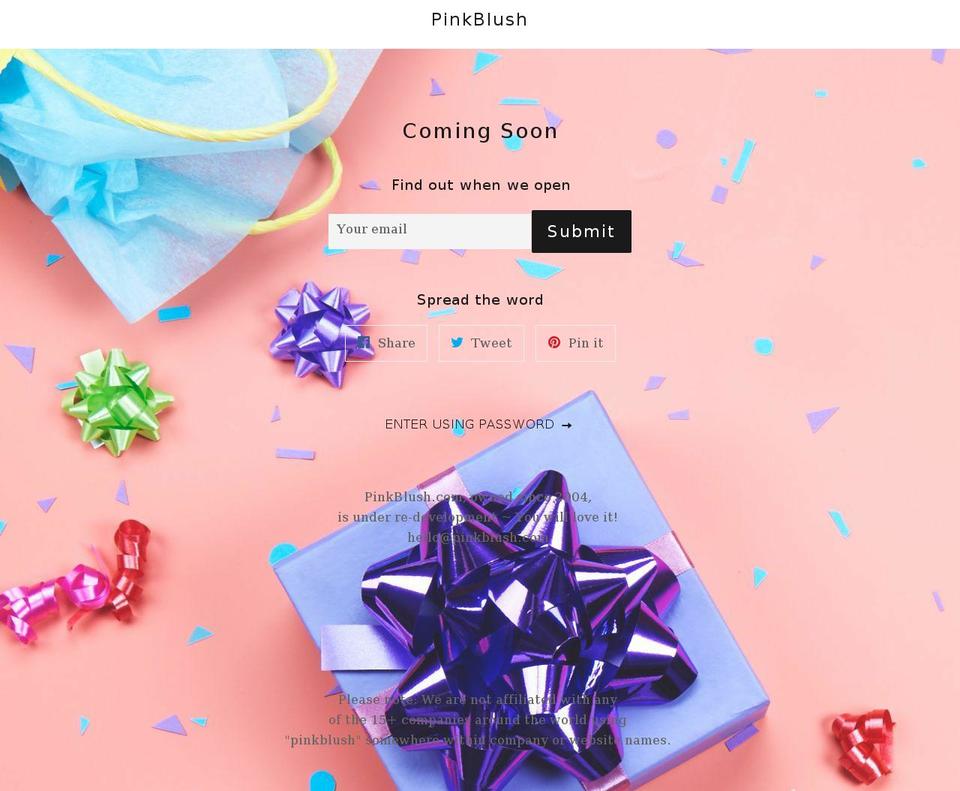 pinkblush.com — Shopify storefront screenshot