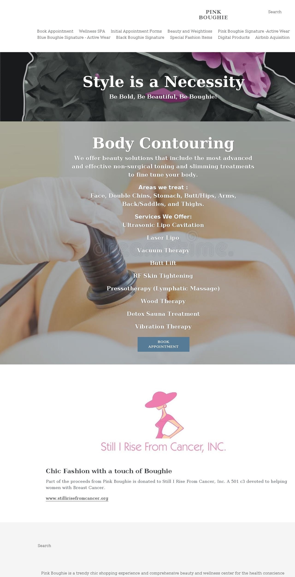 pinkboughie.com shopify website screenshot