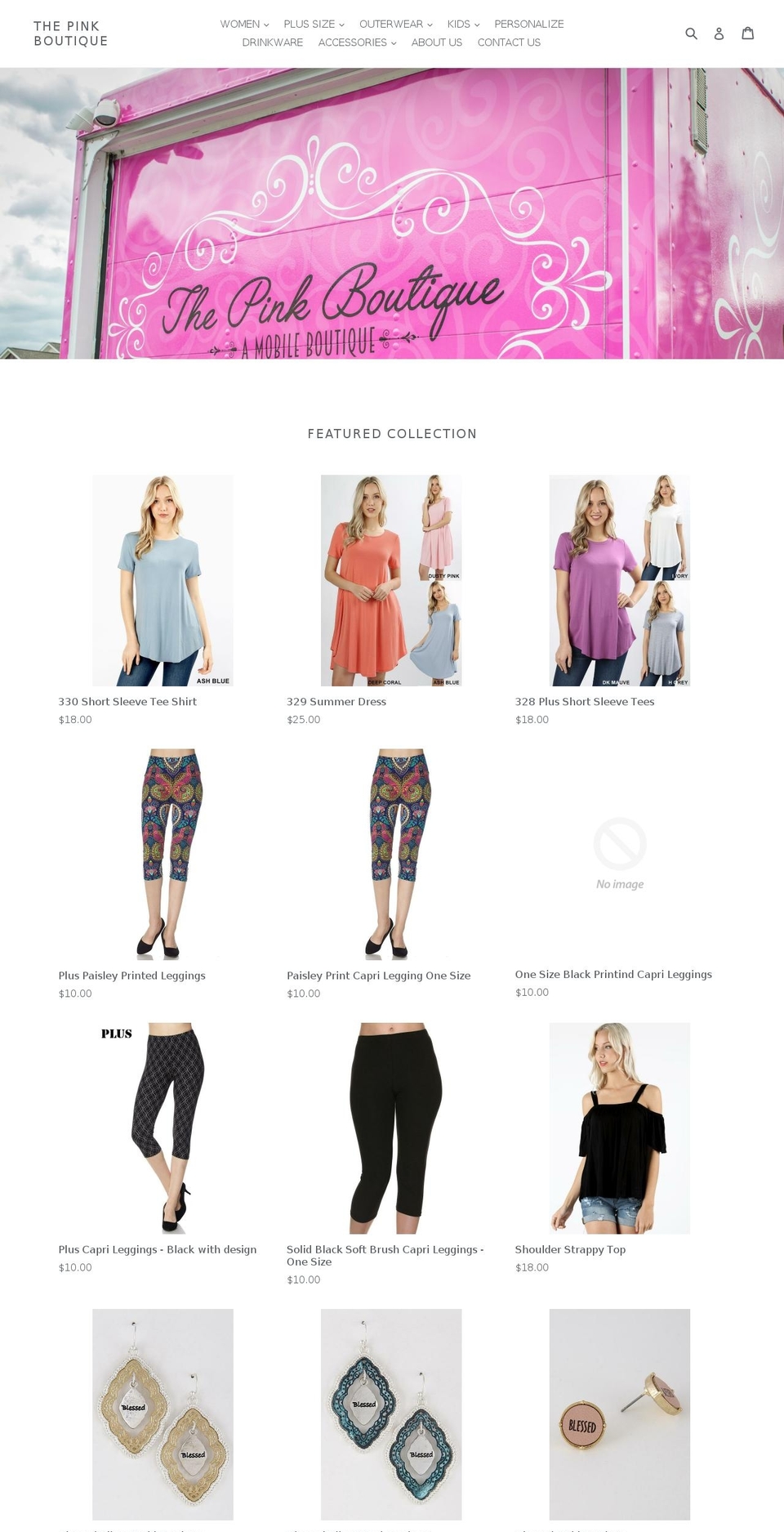 pinkboutiquelkn.com shopify website screenshot