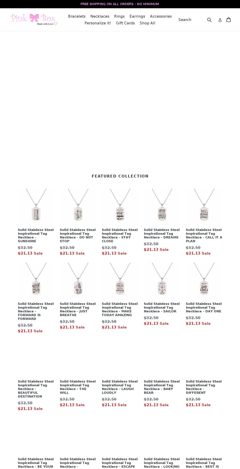 pinkboxcollection.com — Shopify storefront screenshot