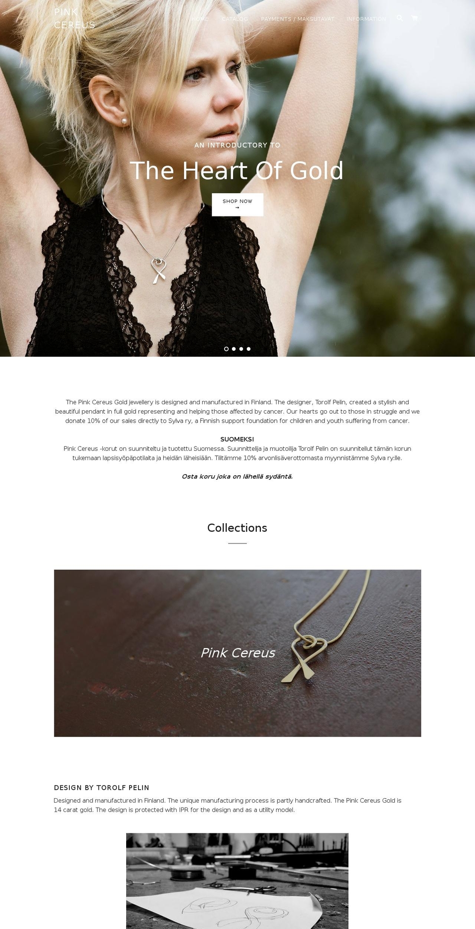 pinkcereus.com — Shopify storefront screenshot