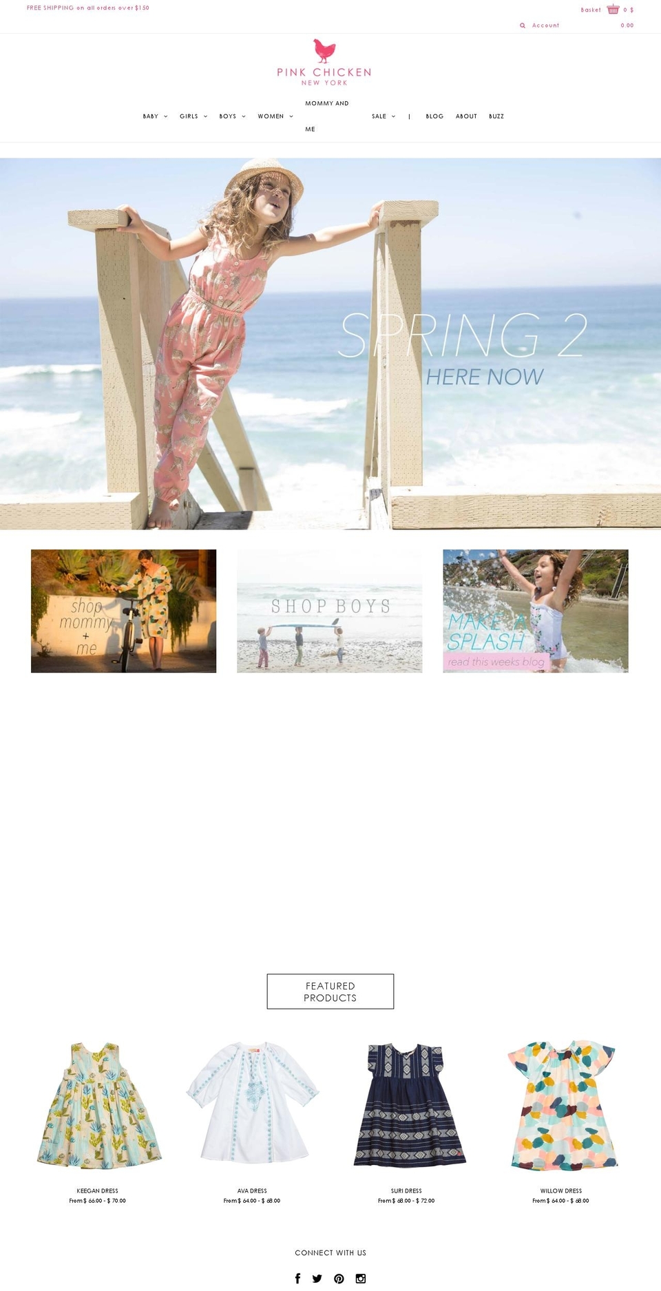 pinkchicken.com shopify website screenshot