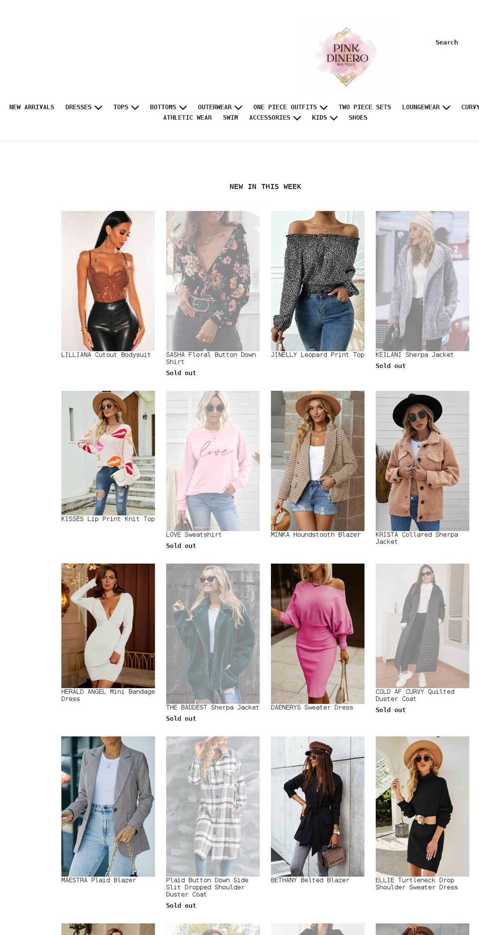 pinkdinero.shop shopify website screenshot