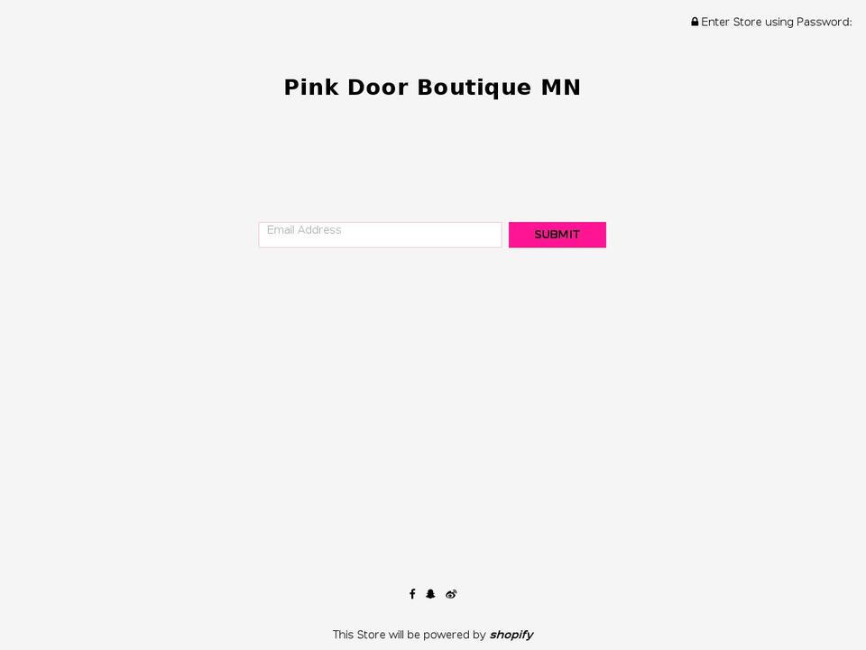 pinkdoorboutique.net shopify website screenshot