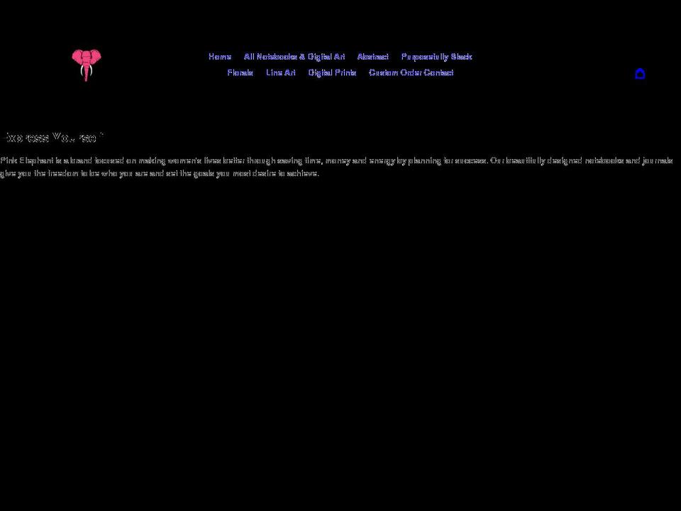 pinkelephantpaperco.com shopify website screenshot