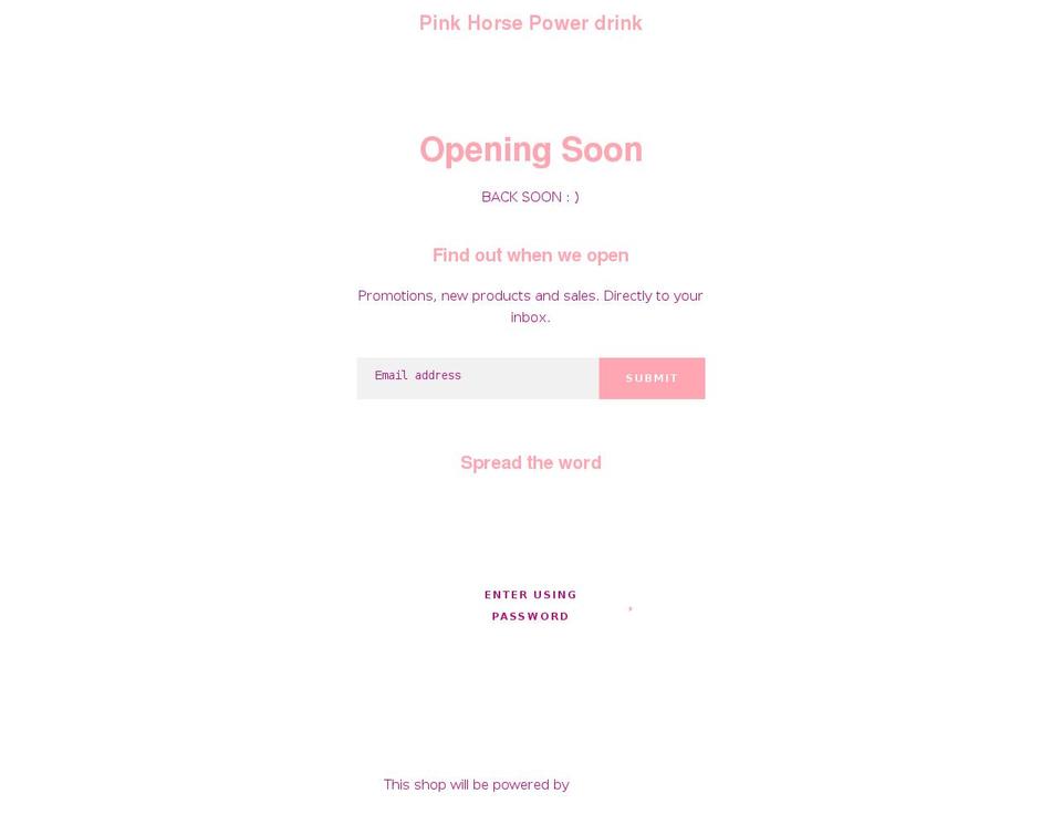 pinkflamedrink.com shopify website screenshot