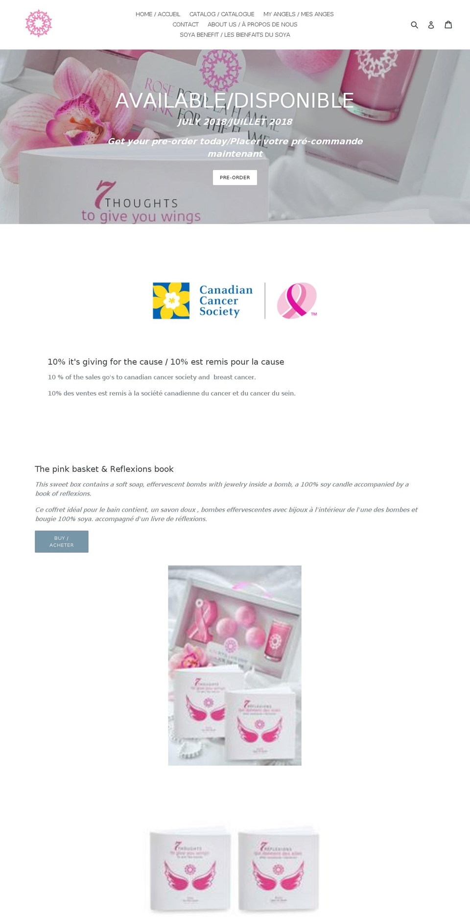 pinkfortheflame.com — Shopify storefront screenshot