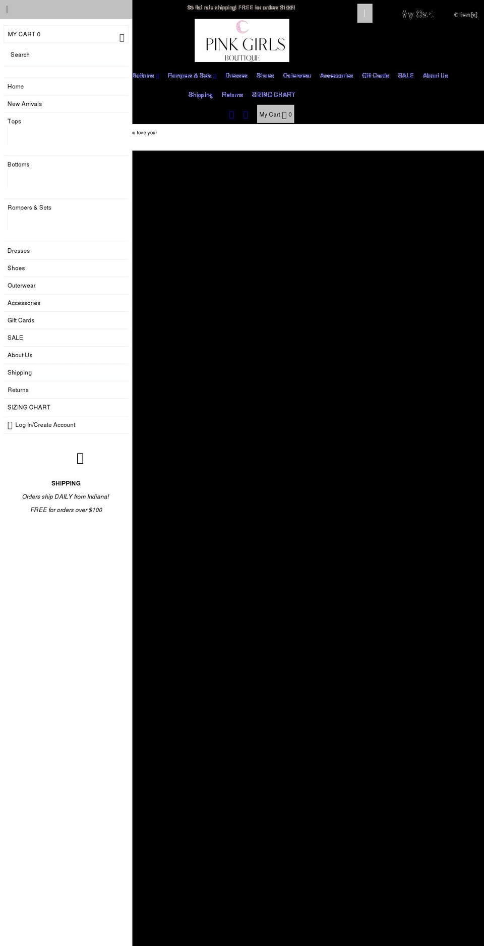 pinkgirlsboutique.com shopify website screenshot