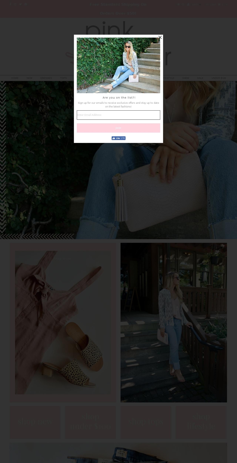 Pre-fall 2018 Shopify theme site example pinkhangerboutique.net