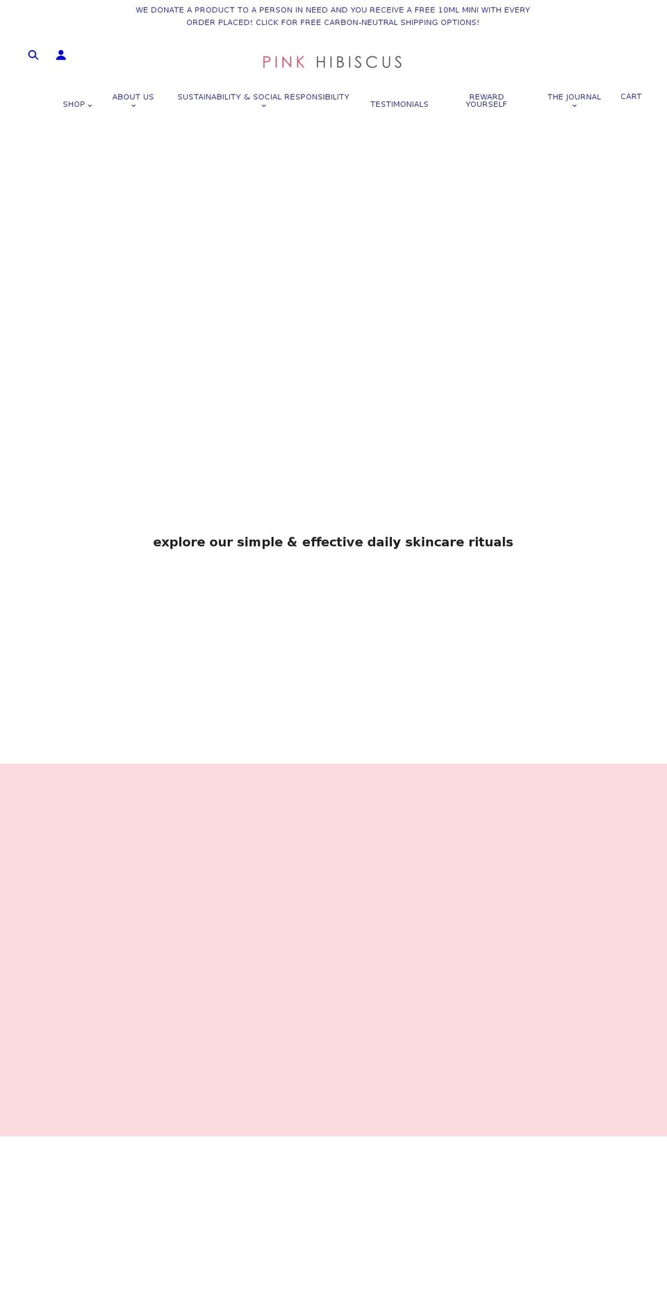 pinkhibiscus.com.au shopify website screenshot
