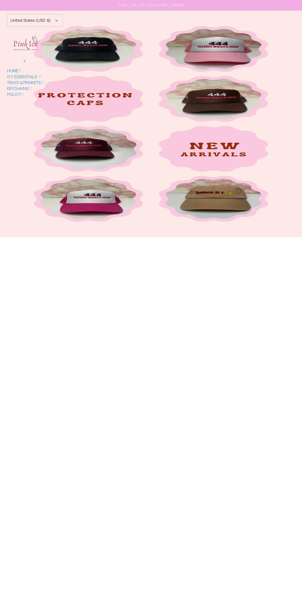 pinkiceco.com shopify website screenshot